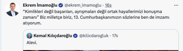 Kılıçdaroğlu'nun 'Ben Aleviyim' açıklamasına destek yağdı, 24 saatte 50 milyon görüntülenmeyi aştı: İşte destek verenler... 1